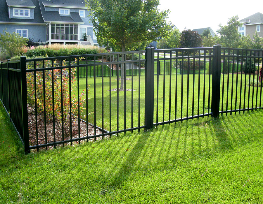 aluminum black fence