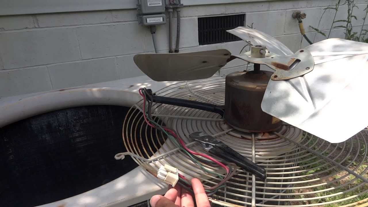 broken fan air conditioner
