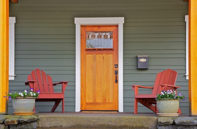 new front door to improve energy efficiency in doors