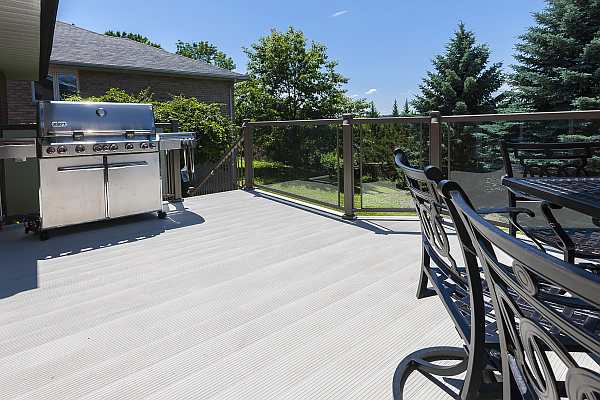 aluminum deck material backyard deck