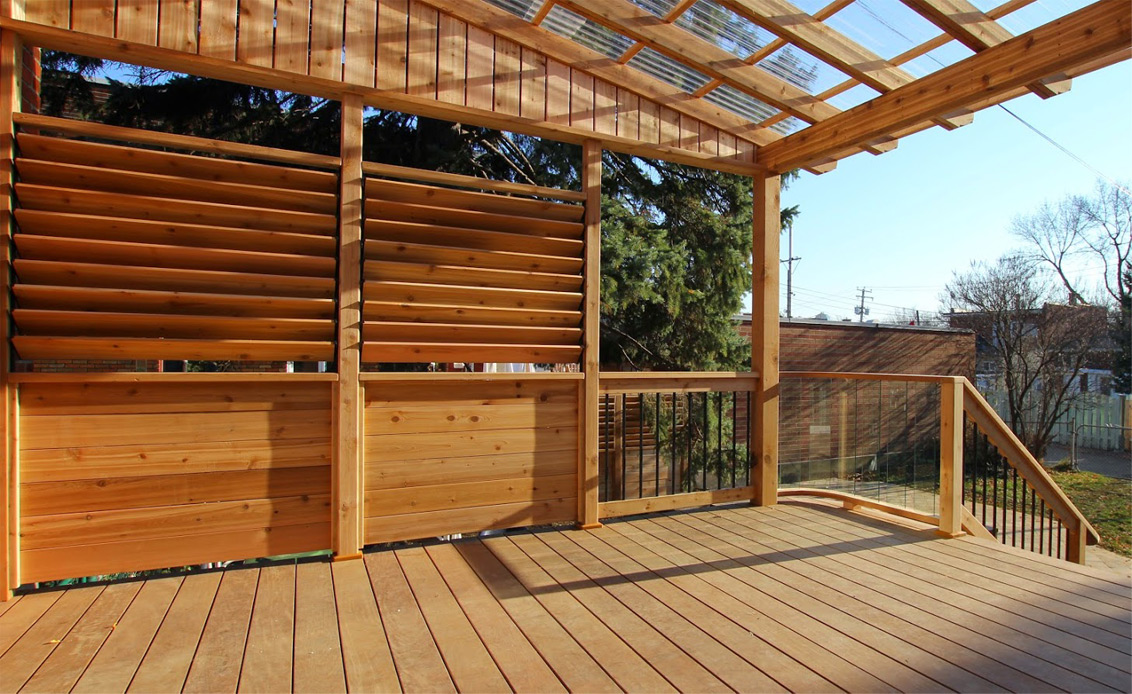 redwood and cedar deck material