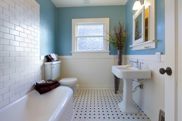 average bathroom painted blue popular interior painting project