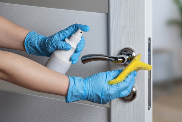 disinfecting doorknob