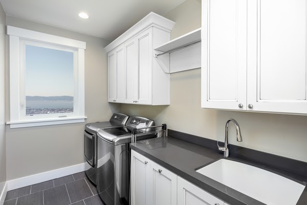 cabinets in laundry room