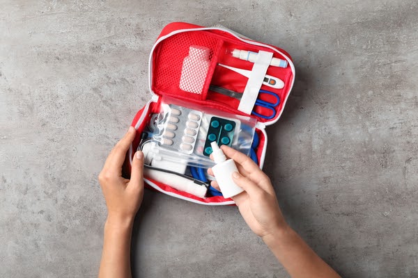 first aid kit replace household items