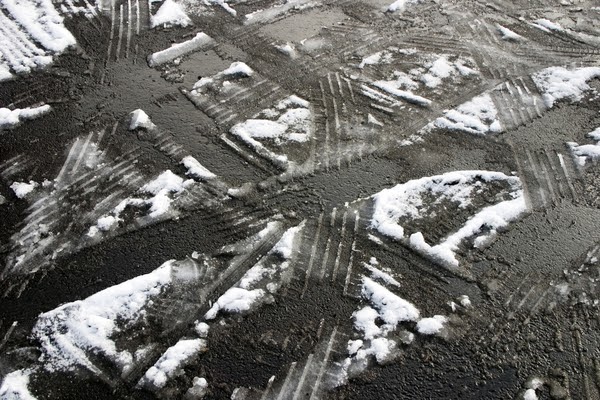 snow melting driveway