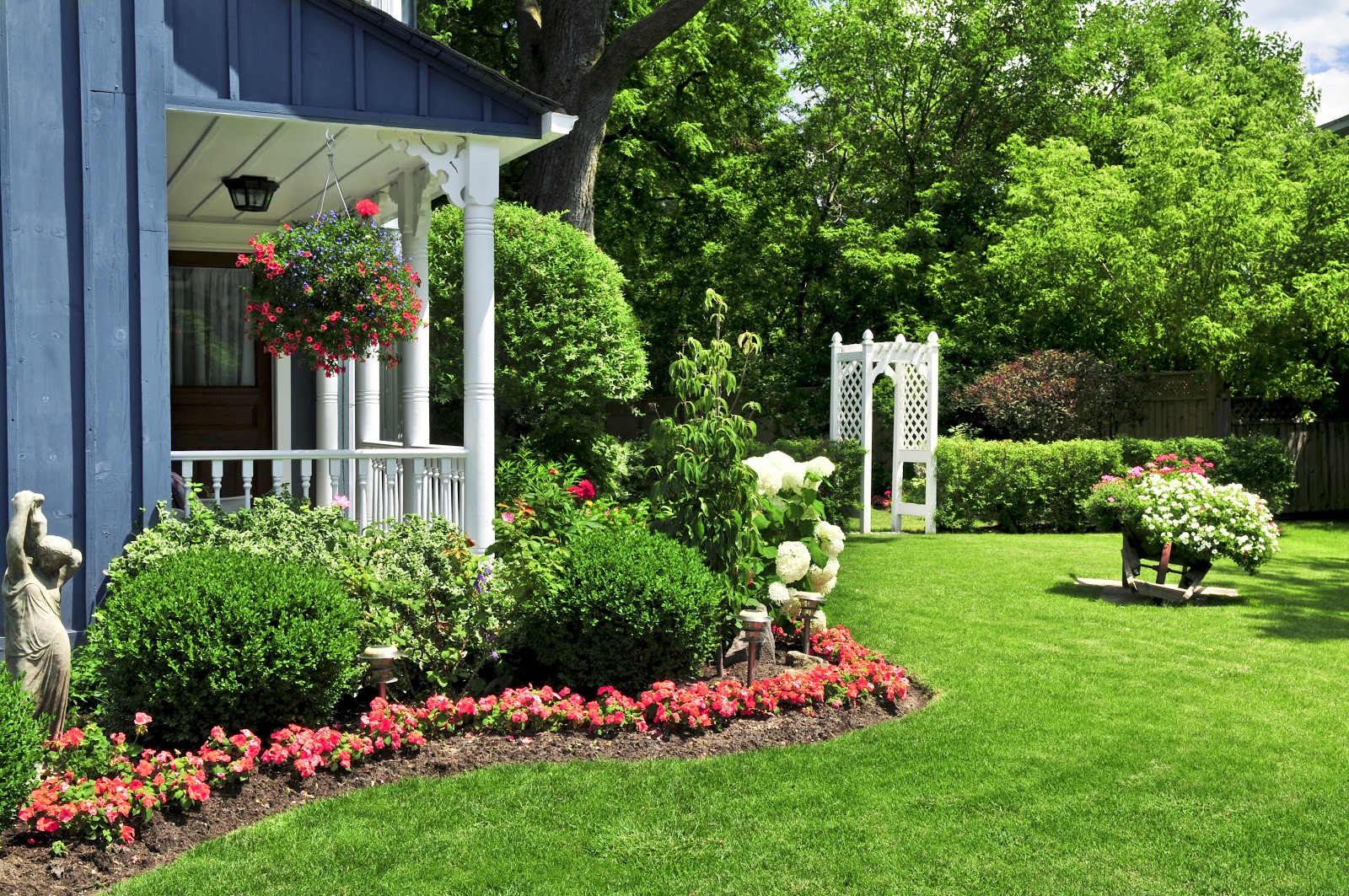 yard with landscaping