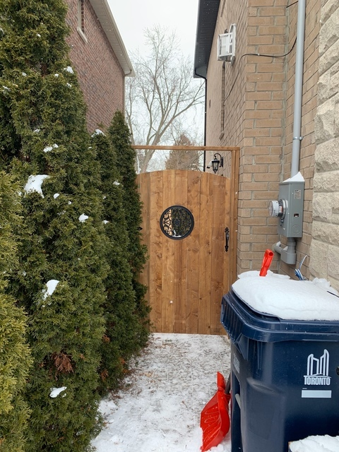 wooden fence gate project