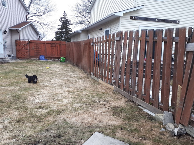 old backyard fence