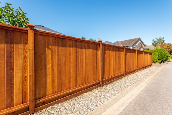 cedar wood fence