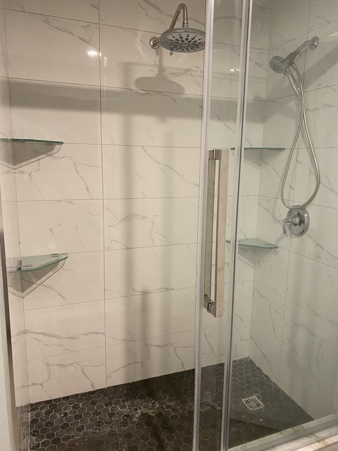 shower renovation after