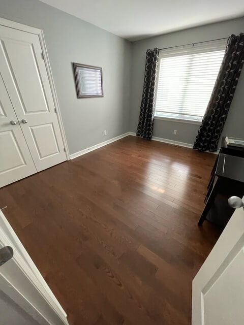 Refinished hardwood floor by Premier Trim to avoid fading and discolo