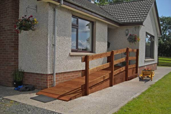 Wheelchair Ramp fitted to front of home 2a