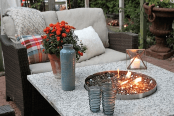 outdoor fireplace patio