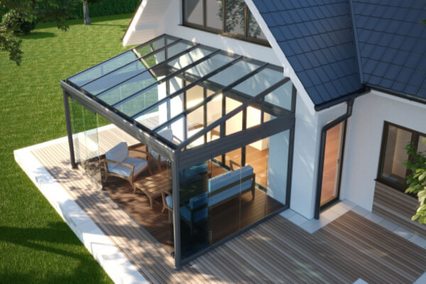 outdoor greenroom shelter for deck