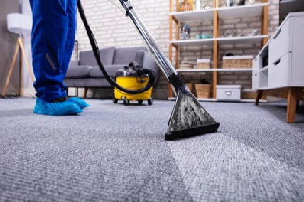 pro cleaning carpet with vacuum