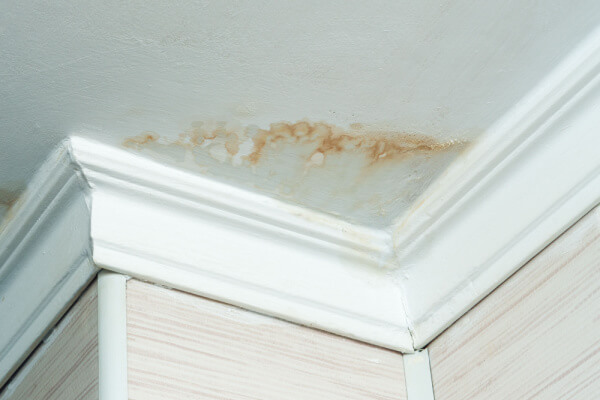 stained ceiling water damage