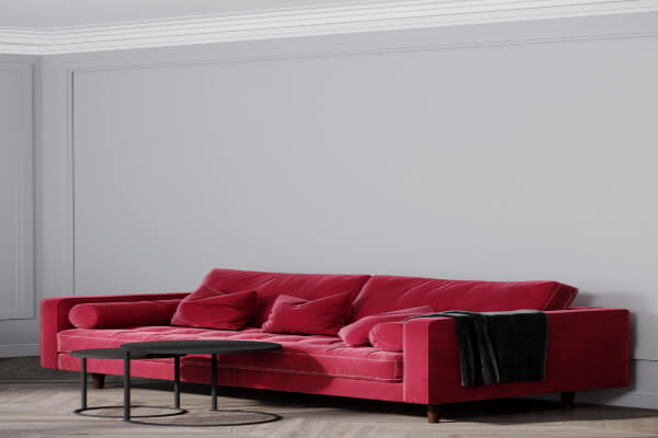 velvet modern victorian couch