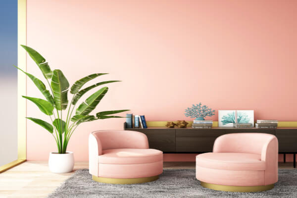 accent wallpaper pink